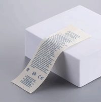 Étiquettes de lavage personnalisées pour vêtements, étiquettes d'entretien imprimées, étiquettes de matière anti-taches, accessoires de vêtement pour étiquettes