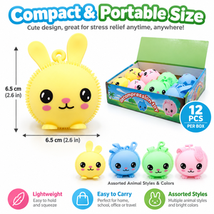 Jouet décoratif lumineux anti-stress en forme de lapin, en plastique, à presser, avec design de dessin animé amusant, cadeau promotionnel - Product Image 4