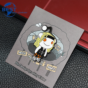 Fabricant d'usine personnalisé changement de couleur moulé sous pression en métal doux revers émail broche Brouch broches Badges pour vêtements - Product Image 5