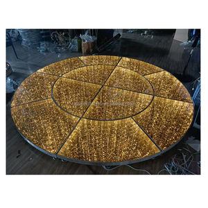 Fondo de boda en forma de corazón Led pista de baile al aire libre RGB Led luz 3D espejo escenario boda pista de baile - Product Image 2