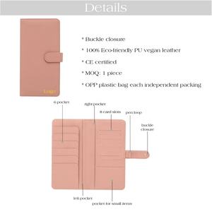 Saffiano-carpeta fina sin anillo A6, organizador de ahorro de espacio de 6 colores, para semanas/semanas - Product Image 5