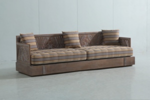 Legno massello per fare vecchio puro intagliato a mano può essere smontato e lavato cuscino di stoffa produttori vendita diretta divano soggiorno - Product Image 2
