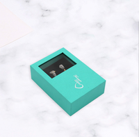 Manufacturers Spot Exquisite boîte d'emballage pour bague boucle d'oreille boîte à bijoux en argent chaud boîte cadeau