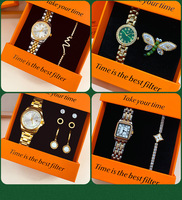 Nouvelle Collection 2026 : Montre à Quartz Élégante pour Femme avec Strass en Cristal et Bracelet, Coffret Cadeau de Luxe