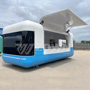 Energy Efficient Drivable Mobile Food Cart <b>Electric</b> Food Truck Custom Interior for <b>BBQ</b> Burger Hot Dog Retail - Product Image 2