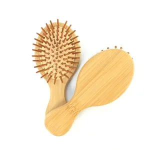 毛をほぐすためのホームヘアマッサージブラシ木材歯マッサージ