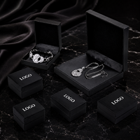 Boîtes d'emballage carrées de luxe en papier pour bijoux et montres, personnalisables avec logo, vente en gros
