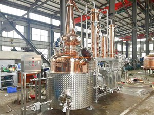 Alambique de Destilación de Cobre TW Turnkey 300L 500L, Equipo de Destilación de Ginebra para Destilería Artesanal - Product Image 5