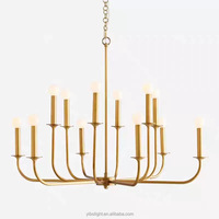 Lustre en cuivre pour salle à manger et salon, style nordique, luxe doré, luminaires suspendus vintage, solides