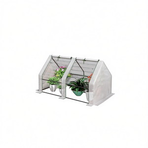 <b>Mini</b> Walk In Garden Greenhouse Polycarbonate Aluminum <b>Frame</b> Modern Style For Outdoor Plant Protection - Product Image 1