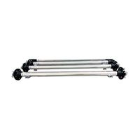 As Roda Trailer Tugas Berat Tanpa Rem, Model Lurus untuk Kapal/Utilitas/Pertanian, Kapasitas 1500kg, Galvanis/Powder Coating