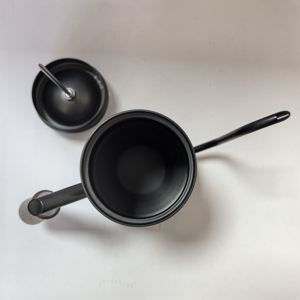 Cafetera de acero inoxidable 304 con revestimiento de teflón, cafetera de goteo con mango de madera, cafetera doméstica de boca estrecha para goteo. - Product Image 4