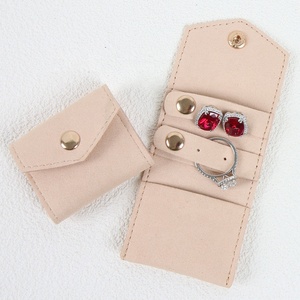 Women's Luxury Portable Travel Jewelry Organizer Pouch with Lock Mini <b>Case</b> for <b>Earrings</b> and Bracelets Storage - Product Image 6