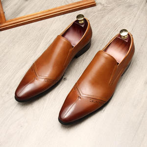 Nuove scarpe eleganti da uomo in vera pelle, perfette per occasioni formali e casual, scarpe da uomo in pelle e Oxford. - Product Image 1