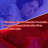 Petite veilleuse rouge à brancher sur prise murale, LED 670nm, contrôle automatique par capteur, lampe de nuit pour le sommeil