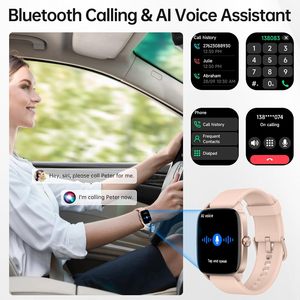 1.85 \ "HD Thông Minh Đồng Hồ Cho Nam Giới Phụ Nữ Cho Cuộc Gọi Bluetooth Ai Bằng Giọng Nói Tập Thể Dục <span class=keywords><strong>Tracker</strong></span> Heart Rate Spo2 Ngủ Màn Hình 100 + X1 Max NFC - Product Image 5