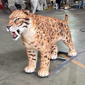 Modèle réaliste de <span class=keywords><strong>Smilodon</strong></span> de l'ère glaciaire, taille réelle, de la marque Zigong Blue Lizard - Product Image 5
