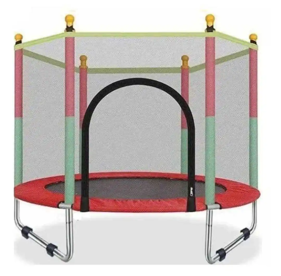 Yuvarlak trambolin ile çadır/çatı ebeveyn-çocuk interaktif oyun spor ucuz trambolin çocuk trambolin