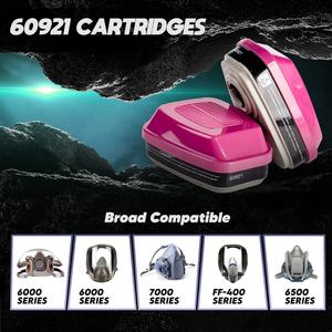 Cglx ตัวกรองอนุภาคสำหรับเปลี่ยนคู่1คู่เครื่องช่วยหายใจตลับ60921สำหรับครึ่งใบหน้า6000ชุด <span class=keywords><strong>FF</strong></span>-400 7000 - Product Image 5