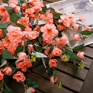 Camellia Artificial Flowers <b>Plastic</b> Silk High Simulation Wedding Home Decor <b>Table</b> Arrangement - Product Image 3