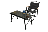 Table de camping pliante en aluminium robuste pour extérieur, style panneau métallique, idéale pour fermes et pique-niques (type IGT)