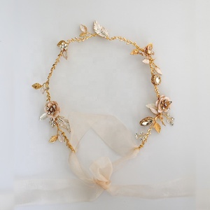 ROMANTIC Bridal Clear Crystal Vintage Fancy Flower Bridal <strong>Hair</strong> <strong>Pieces</strong> for Bride or <strong>Bridesmaid</strong> - Product Image 3