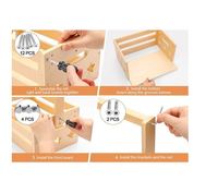 Caisse de rangement en bois personnalisée pour bébé, panier de rangement pour bébé, panier à linge pour nouveau-nés garçons et filles, cadeaux de grossesse pour jeunes parents