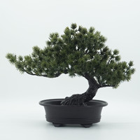 Arbre Bonsaï en Pin Japonais Artificiel en Plastique pour la Décoration Intérieure Jardin Zen Bureau Décoration Festive Noël Nouvel An Plante Artificielle