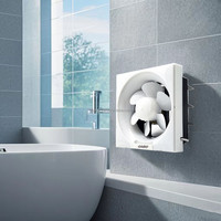 Ventilateur d'évacuation de salle de bain mural à persiennes, moteur électrique en cuivre de 8 à 10 pouces, OEM, robuste, à roulement à billes, pour fenêtre carrée