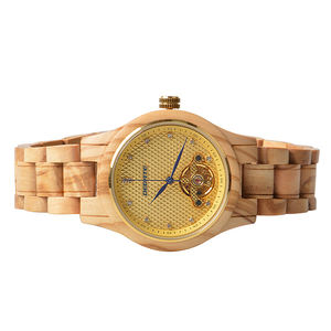 Montre de luxe automatique avec étiquette privée personnalisée, en bois, pour hommes, livraison directe en ligne - Product Image 2