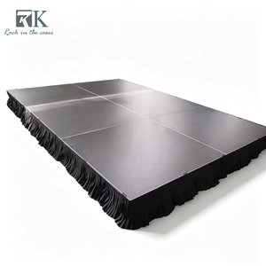Kit de scène en aluminium à prix d'usine avec jupes de scène, plateforme de scène mobile robuste pour événements et mariages - Product Image 1