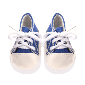 أحذية دمى أمريكية مقاس 18 بوصة رائجة البيع، أحذية دمى عصرية من البي في سي بألوان متعددة وقماش صلب - Product Image 4