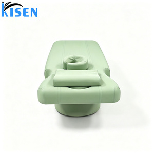 Camilla de Masaje Eléctrica de Lujo para Spa, de Cuero Sintético, para Estética y Belleza, con Respaldo Ajustable, de Kisen Beauty Salon - Product Image 2