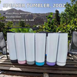 Botella de Agua con Música Inalámbrica de Diseño Moderno, Vaso Térmico de 500 ml, Sublimable, para el Regreso a Clases, Tipo Vacío - Product Image 3