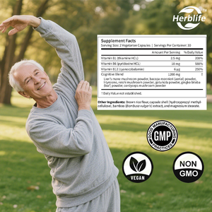 Cápsulas Cognitivas Complejas OEM ODM - Apoya la Salud Cerebral, la Claridad Cognitiva y Mental - con Melena de León, Bacopa y Vitamina B - Product Image 4