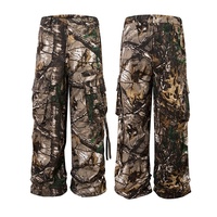 Combinaison tactique camouflage forestier avec logo personnalisé, esthétique Gorpcore, multi-poches, uniforme utilitaire pour la chasse et le quotidien