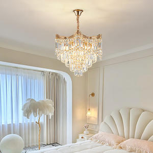 Nordic Living Room hang Lamp Modern Luxury Golden Crystal Chandelier Led for Living Room Bedroom - Product Image 4