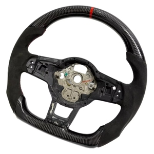 Volante Deportivo Personalizado de Cuero y Fibra de Carbono para Golf <span class=keywords><strong>GTI</strong></span>/GTD/GTE/R CC R-Line - Product Image 2