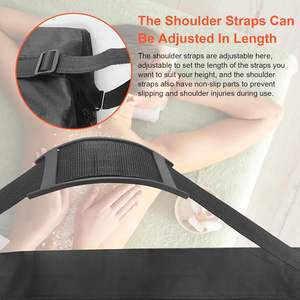 Échantillon gratuit Tables de massage professionnelles en toile noire universelle, design simple et décontracté, sac de transport à fermeture éclair avec une poche, direct usine - Product Image 3