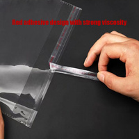Sacs BOPP transparents, durables, autocollants, imprimés en héliogravure pour l'emballage d'accessoires vestimentaires en supermarché et en exposition (personnalisables)