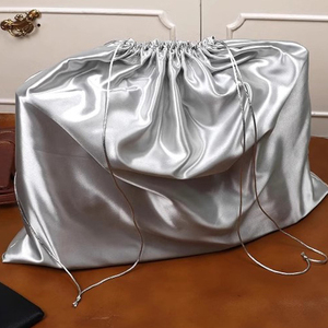 40*30 bolsas de regalo de satén suave de lujo para ropa bolsa de cordón dorado bolsa de cordón de seda satinada para regalo - Product Image 2