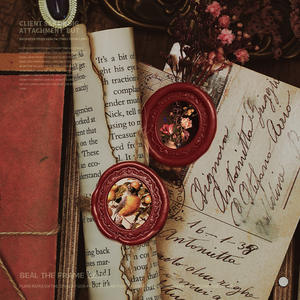 Hot Sells Copper New Pattern Speziell geformter Vintage Foto rahmen Serie Wax Seal Stamp Head - Product Image 4