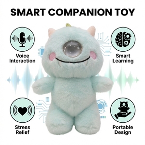 ตุ๊กตา Beambox แบบกำหนดเอง OEM ตุ๊กตาธีม AI ขนาดเล็ก นุ่มนิ่ม ตุ๊กตาเอเลี่ยนปากกว้าง สไตล์ไมค์ วาโซสกี้ สำหรับเด็ก - Product Image 3