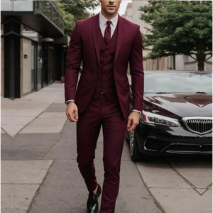 Costume de <span class=keywords><strong>mariage</strong></span> et de cérémonie pour <span class=keywords><strong>homme</strong></span>, trois pièces, uni, haut de gamme, élégant, sur mesure, <span class=keywords><strong>tenue</strong></span> d'affaires raffinée - Product Image 6