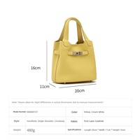Nouveau Sac Seau Femme en Cuir Pleine Fleur Véritable avec Fermeture Twist-Lock, Motif Litchi – Chic et Haut de Gamme, Collection Été 2026