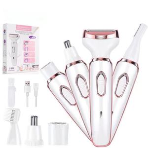Épilateur multifonction rechargeable 4-en-1 pour femme, rasoir électrique portable pour sourcils et poils - Product Image 3