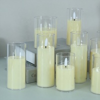 Vente en gros Bougie électrique à pilier sans flamme en forme de balle 3D Bougie en cire véritable à LED pour la décoration de la maison Bougies à LED avec télécommande