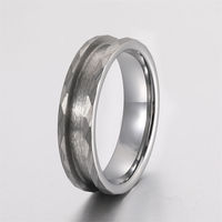 Großhandel Hot Sale 4MM 6MM 8MM Schwarz Silber Matt Gebürstetes Finish Wolfram karbid Ring Band Core Blank Für Inlay