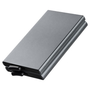 TILONSTAR TVC102 Men RFID Business Credit Card Case Metal Wallet Dual Aluminum Pop up Wallet - Product Image 2