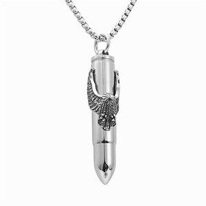 Pendentif Aigle en Acier Inoxydable, Flacon de Parfum en Forme de Balle, Collier pour Homme, Style Punk, Breloque Tendance 2330 - Product Image 1